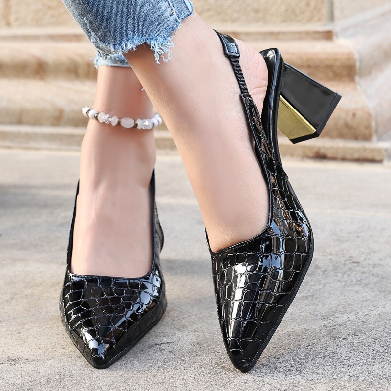 Summer High Heels Sandals Wome - Women Shoes Black ulasan dan harga