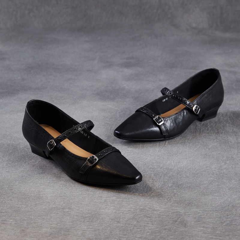 Brown Black Korea Women Flats  - Women Shoes Black ulasan dan harga