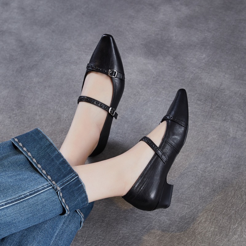 Brown Black Korea Women Flats  - Women Shoes Black ulasan dan harga