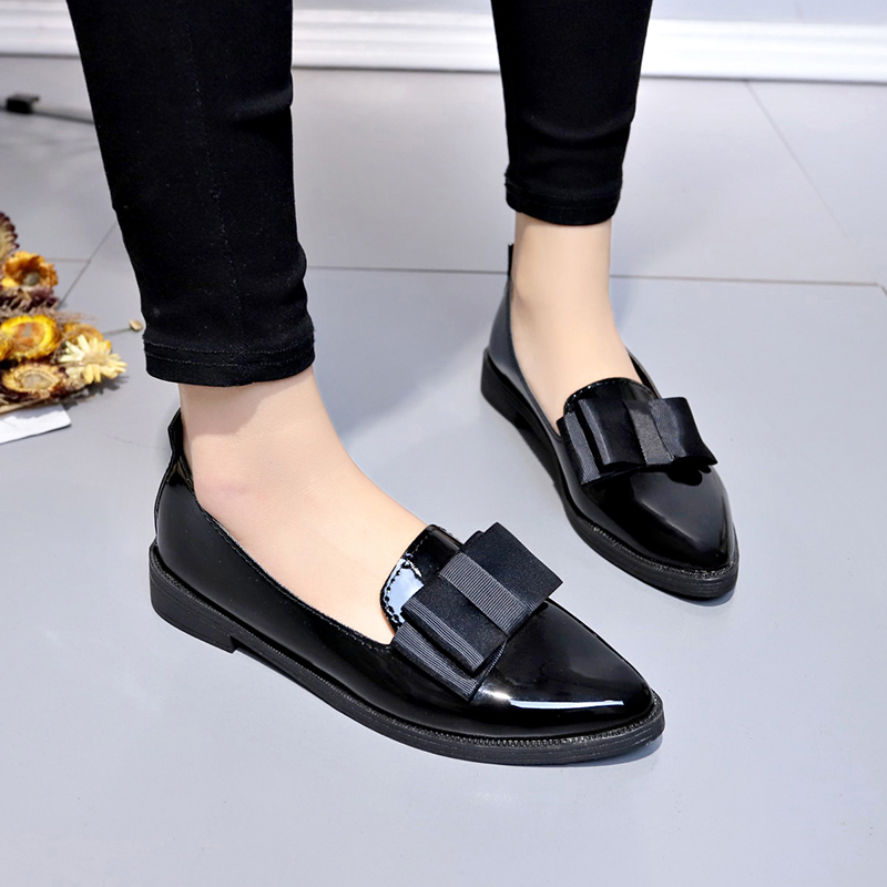 Black/ Wine Red Patent Leather - Women Shoes Black ulasan dan harga