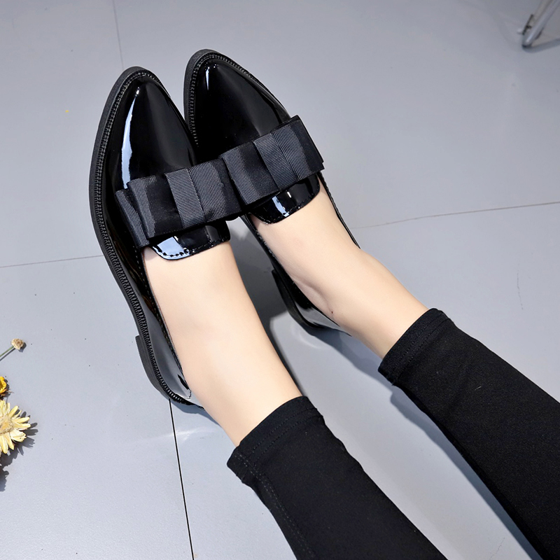 Black/ Wine Red Patent Leather - Women Shoes Black ulasan dan harga