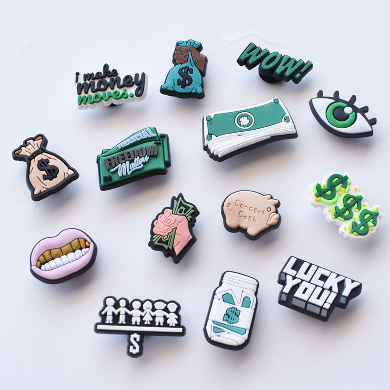 Money Shoe Charms for Crocs Ac - Croc Style Clog ulasan dan harga