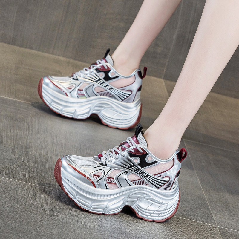 8cm Hidden Height Increasing P - Women'S Shoes Casual Sneakers ulasan dan harga