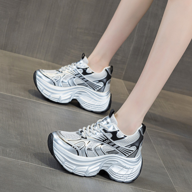 8cm Hidden Height Increasing P - Women'S Shoes Casual Sneakers ulasan dan harga