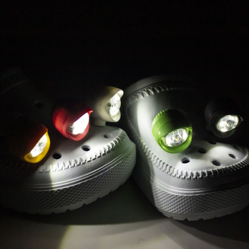 2/4/8Pcs Waterproof Shoe Light - Croc Style Clog ulasan dan harga