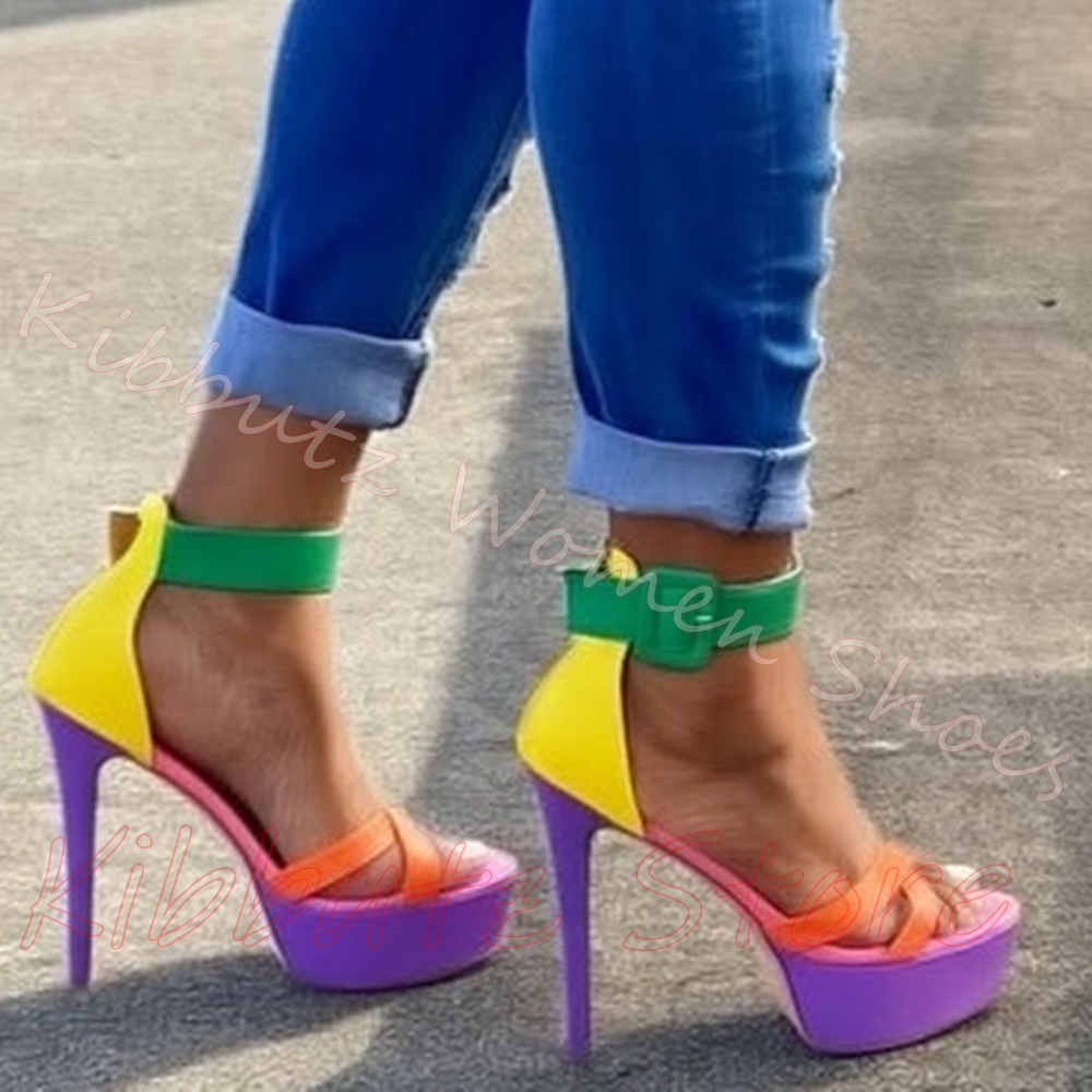 Platform Stiletto Heel Sandals - Women'S Shoes Y2K ulasan dan harga