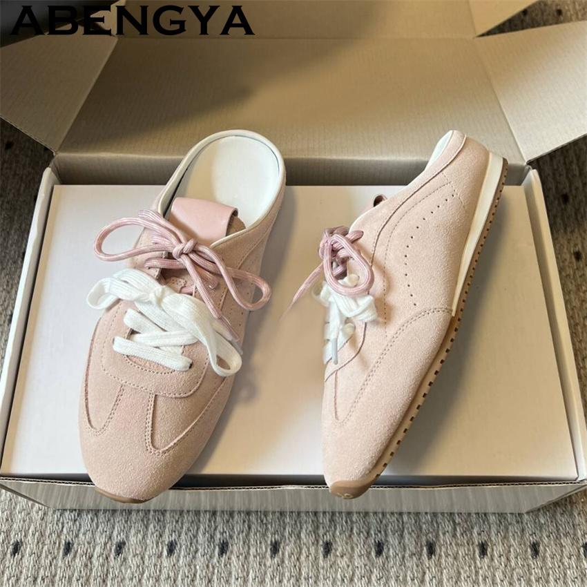 Women's Lace Up Casual Flat Sl - Women Shoes Running ulasan dan harga