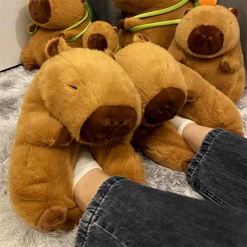 Novelty capybara slippers unis - Women Shoes Winter ulasan dan harga