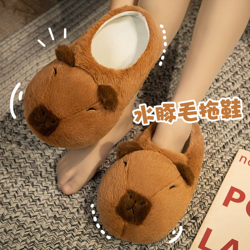 Novelty capybara slippers unis - Women Shoes Winter ulasan dan harga