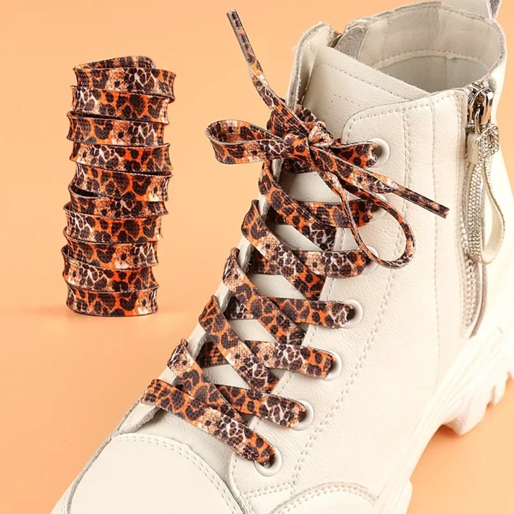 Classic Leopard Print Shoelace - Women Shoes Kinds ulasan dan harga