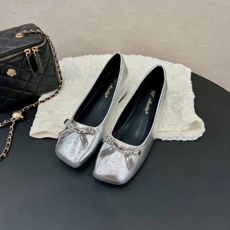 Art Style Bow Flat Shoes Women - Loafer Flat Women ulasan dan harga