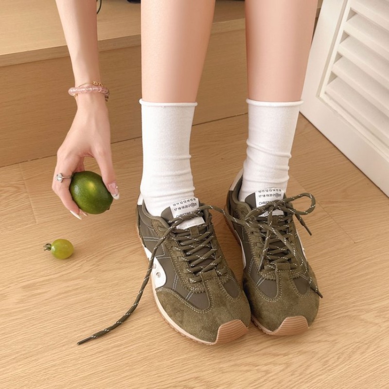 Retro Color Block Sneakers Wom - Women Shoes Running ulasan dan harga
