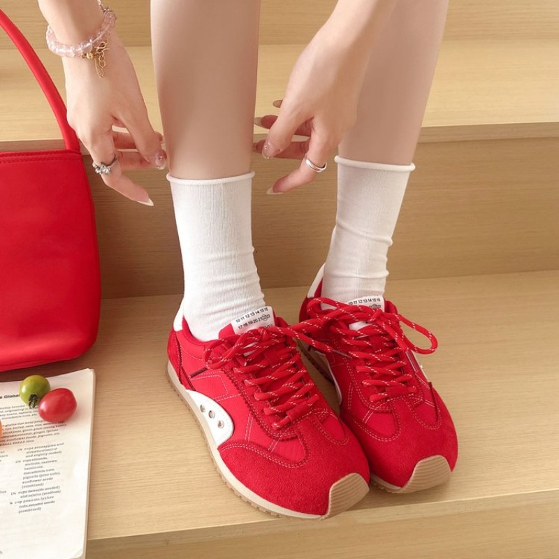 Retro Color Block Sneakers Wom - Women Shoes Running ulasan dan harga