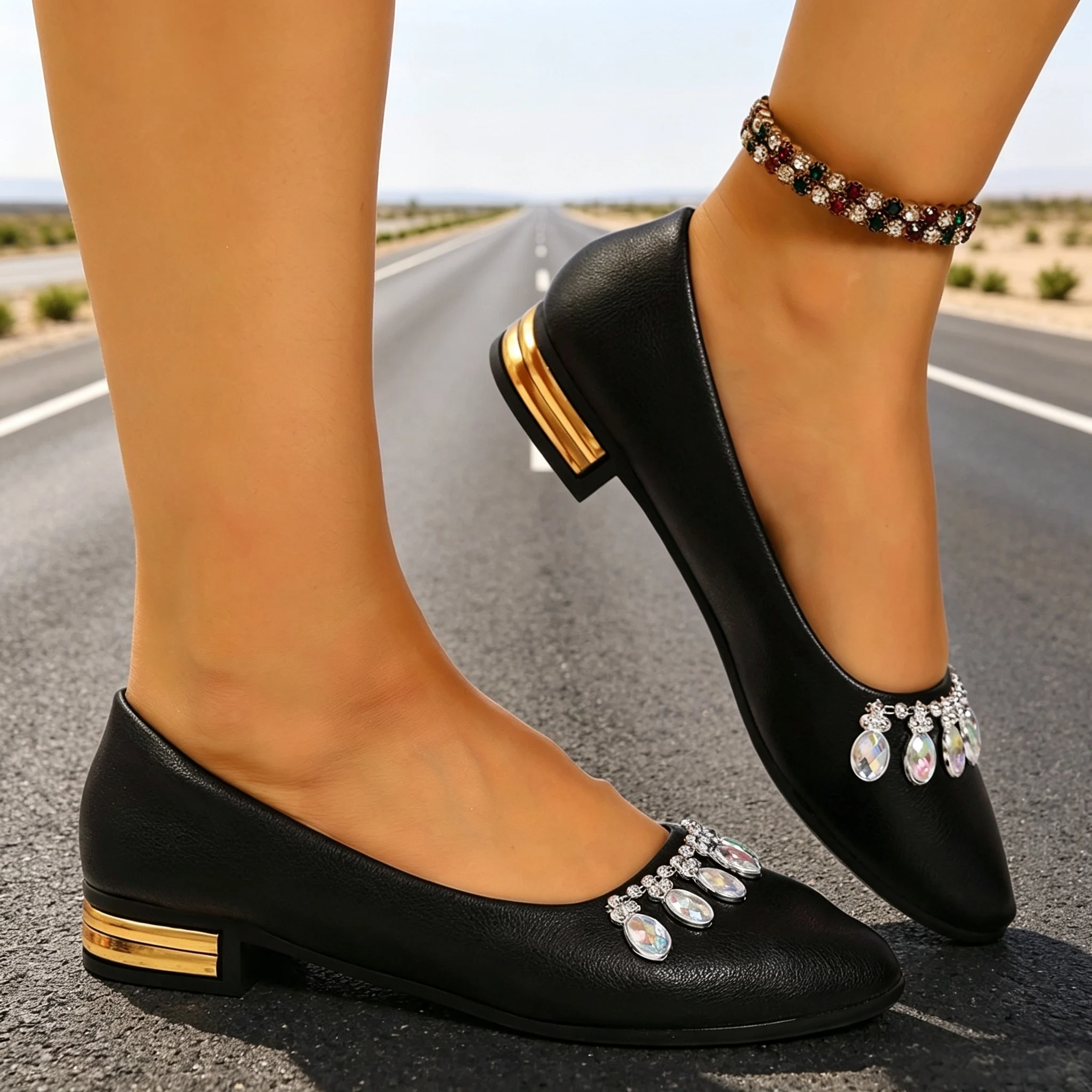 Women Flats Pointed Toe Ballet - Loafer Flat Women ulasan dan harga