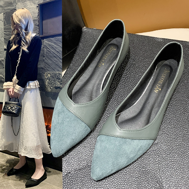 Flat black leather shoes for w - Women Shoes Black ulasan dan harga