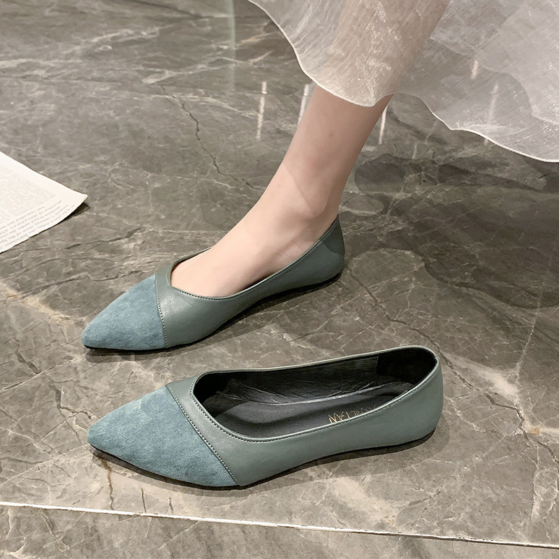 Flat black leather shoes for w - Women Shoes Black ulasan dan harga