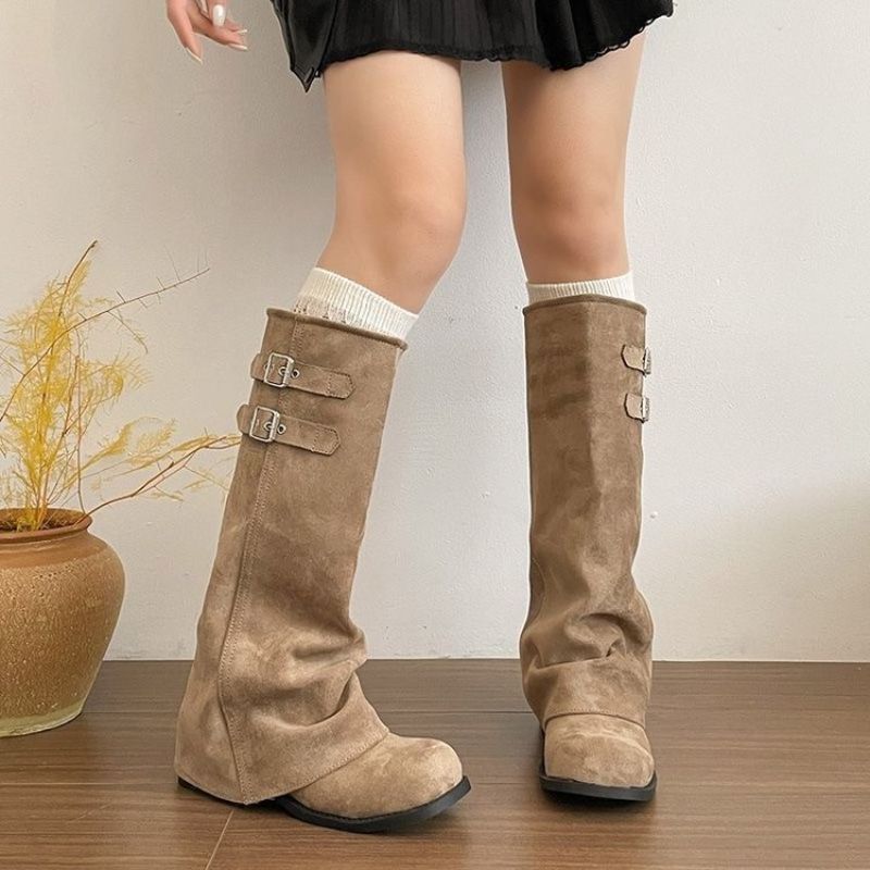 Y2K Korean Style Retro Knee‑hi - Women'S Shoes Y2K ulasan dan harga