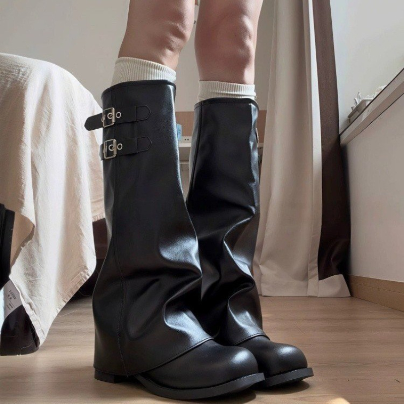 Y2K Korean Style Retro Knee‑hi - Women'S Shoes Y2K ulasan dan harga