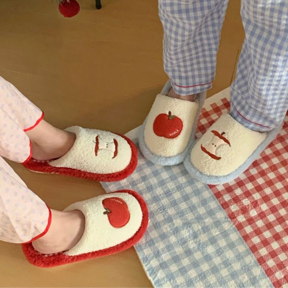 Fashion Grid Stripe Cute Slipp - Women Shoes Winter ulasan dan harga