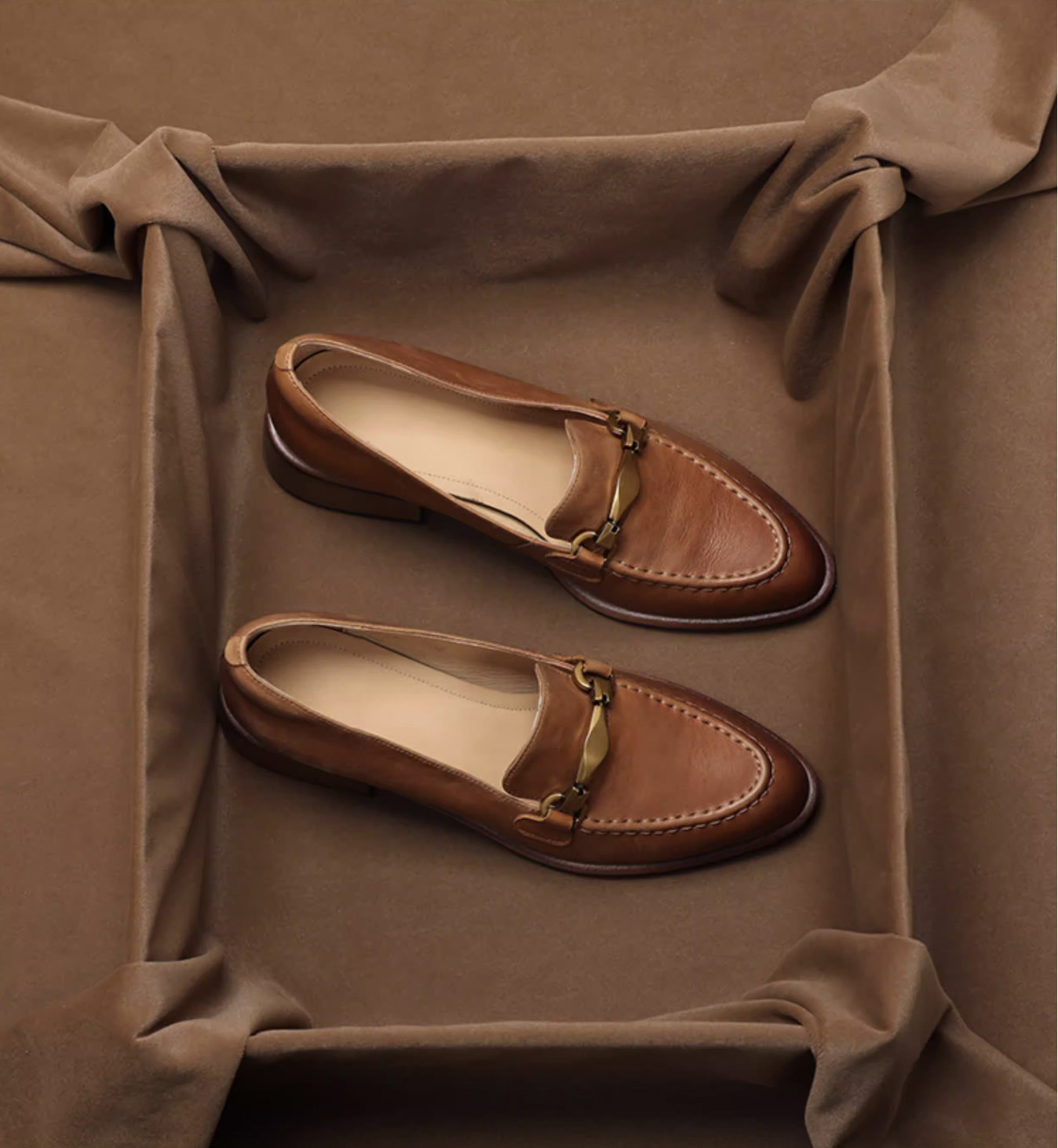 SHOEBOX British Retro Genuine  - Loafer Flat Women ulasan dan harga