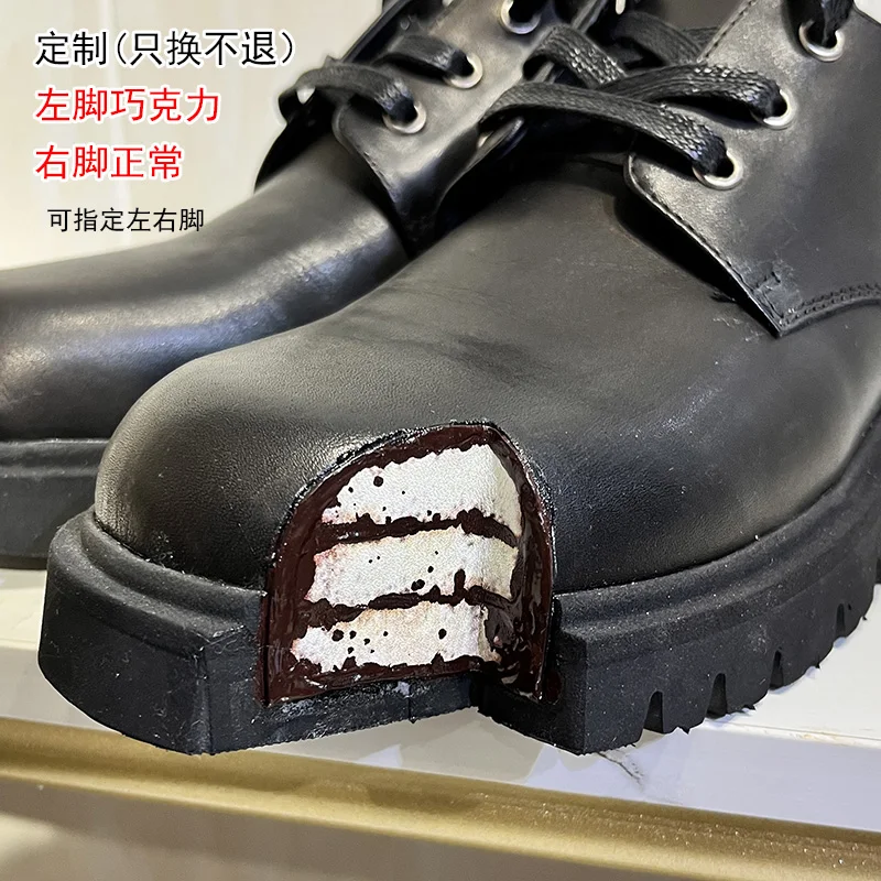 Cake Thick Bottom Derby Shoes  - Women Shoes Black ulasan dan harga