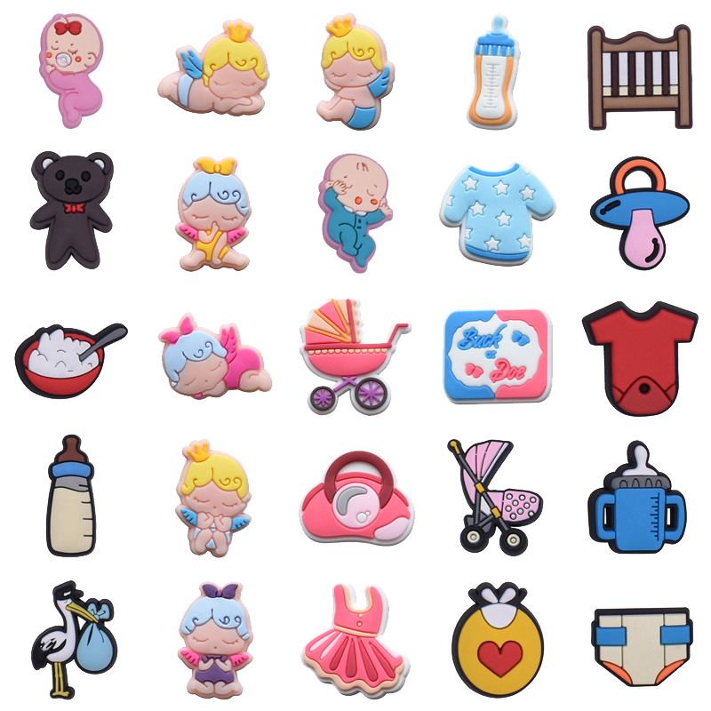 Newborn Shoe Charms for Crocs  - Croc Style Clog ulasan dan harga